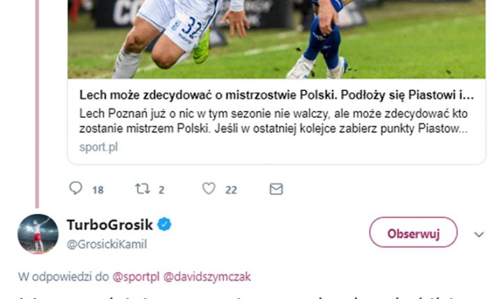 Grosicki NIE WIERZY, że kibice Lecha Poznań chcą, żeby ich klub się podłożył! :D